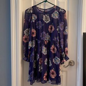 GB Girls Purple Floral Dress